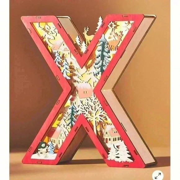 Anthropologie Other - Anthropologie wonderland scene monogram letters X